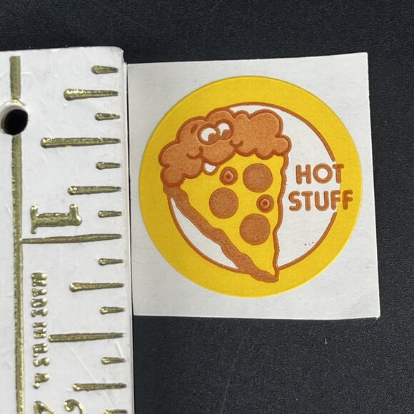 VTG TREND MATTE Scratch and Sniff Stinky Stickers PIZZA, Hot Stuff Lot of 11 - Picture 6 of 6